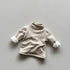 Children's Velvet Backing Shirt Half High Neck Thickened Warm Joker Top